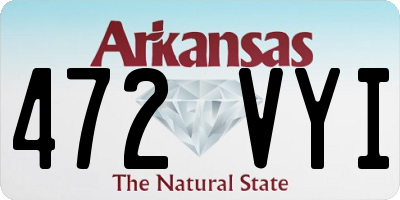 AR license plate 472VYI