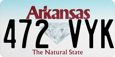 AR license plate 472VYK