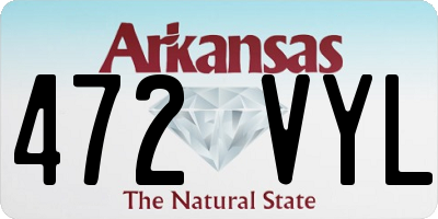 AR license plate 472VYL