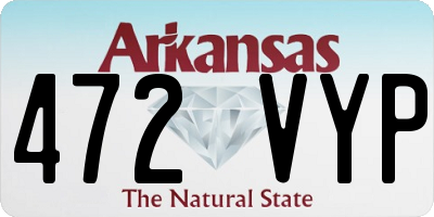 AR license plate 472VYP