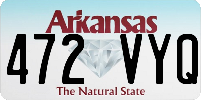 AR license plate 472VYQ