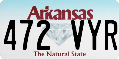 AR license plate 472VYR