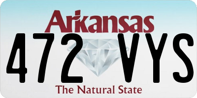 AR license plate 472VYS