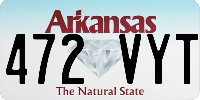 AR license plate 472VYT