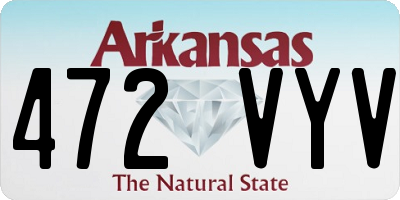 AR license plate 472VYV