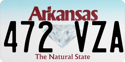 AR license plate 472VZA
