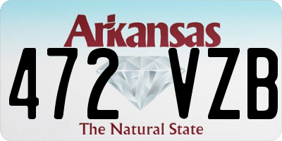 AR license plate 472VZB