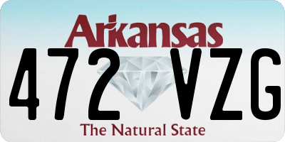 AR license plate 472VZG