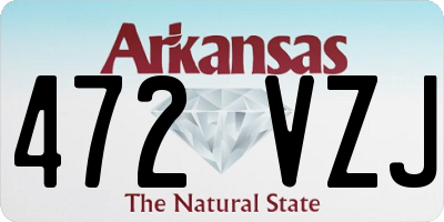 AR license plate 472VZJ