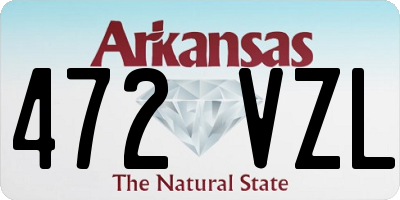 AR license plate 472VZL