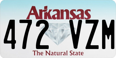 AR license plate 472VZM