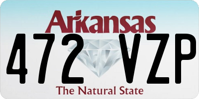 AR license plate 472VZP