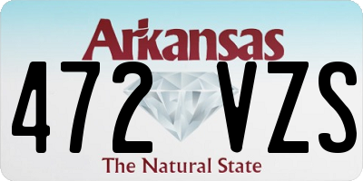 AR license plate 472VZS