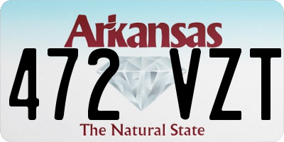 AR license plate 472VZT