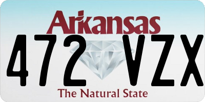 AR license plate 472VZX