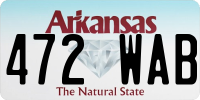 AR license plate 472WAB