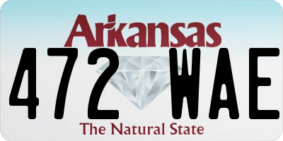 AR license plate 472WAE