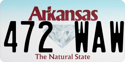 AR license plate 472WAW