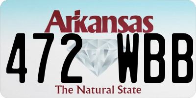 AR license plate 472WBB
