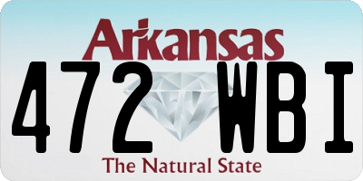 AR license plate 472WBI