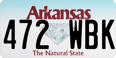 AR license plate 472WBK