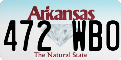 AR license plate 472WBO