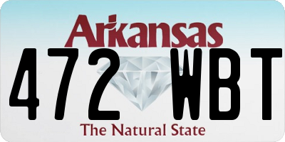 AR license plate 472WBT