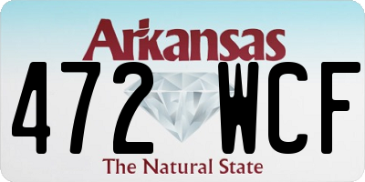AR license plate 472WCF
