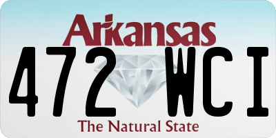 AR license plate 472WCI