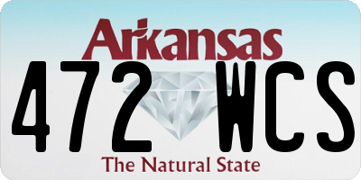 AR license plate 472WCS