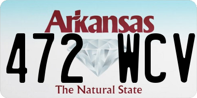AR license plate 472WCV