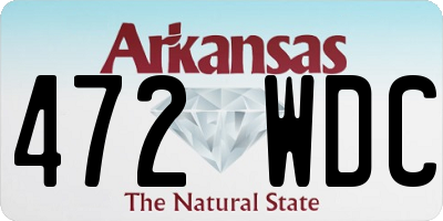 AR license plate 472WDC