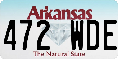 AR license plate 472WDE