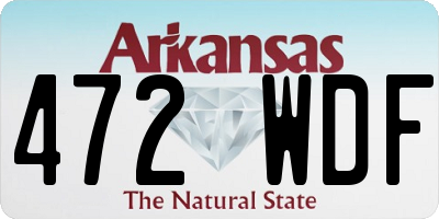 AR license plate 472WDF