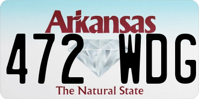 AR license plate 472WDG