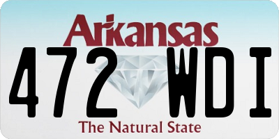 AR license plate 472WDI