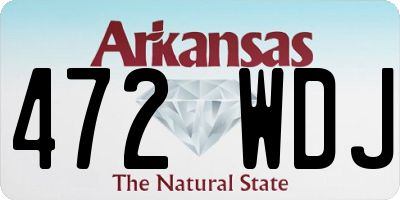 AR license plate 472WDJ