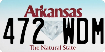 AR license plate 472WDM