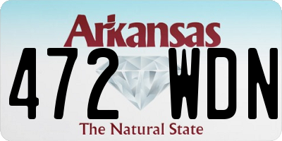 AR license plate 472WDN