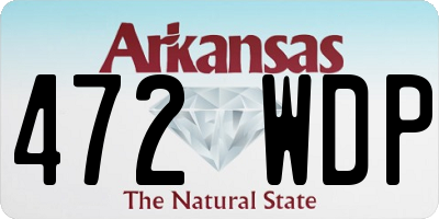 AR license plate 472WDP