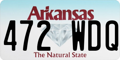 AR license plate 472WDQ