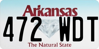AR license plate 472WDT