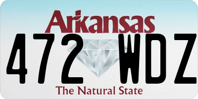 AR license plate 472WDZ