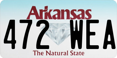 AR license plate 472WEA