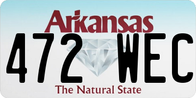 AR license plate 472WEC