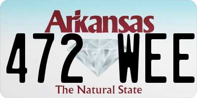 AR license plate 472WEE