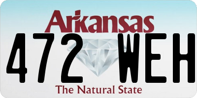 AR license plate 472WEH