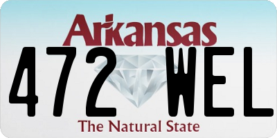 AR license plate 472WEL