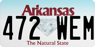 AR license plate 472WEM