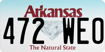 AR license plate 472WEO